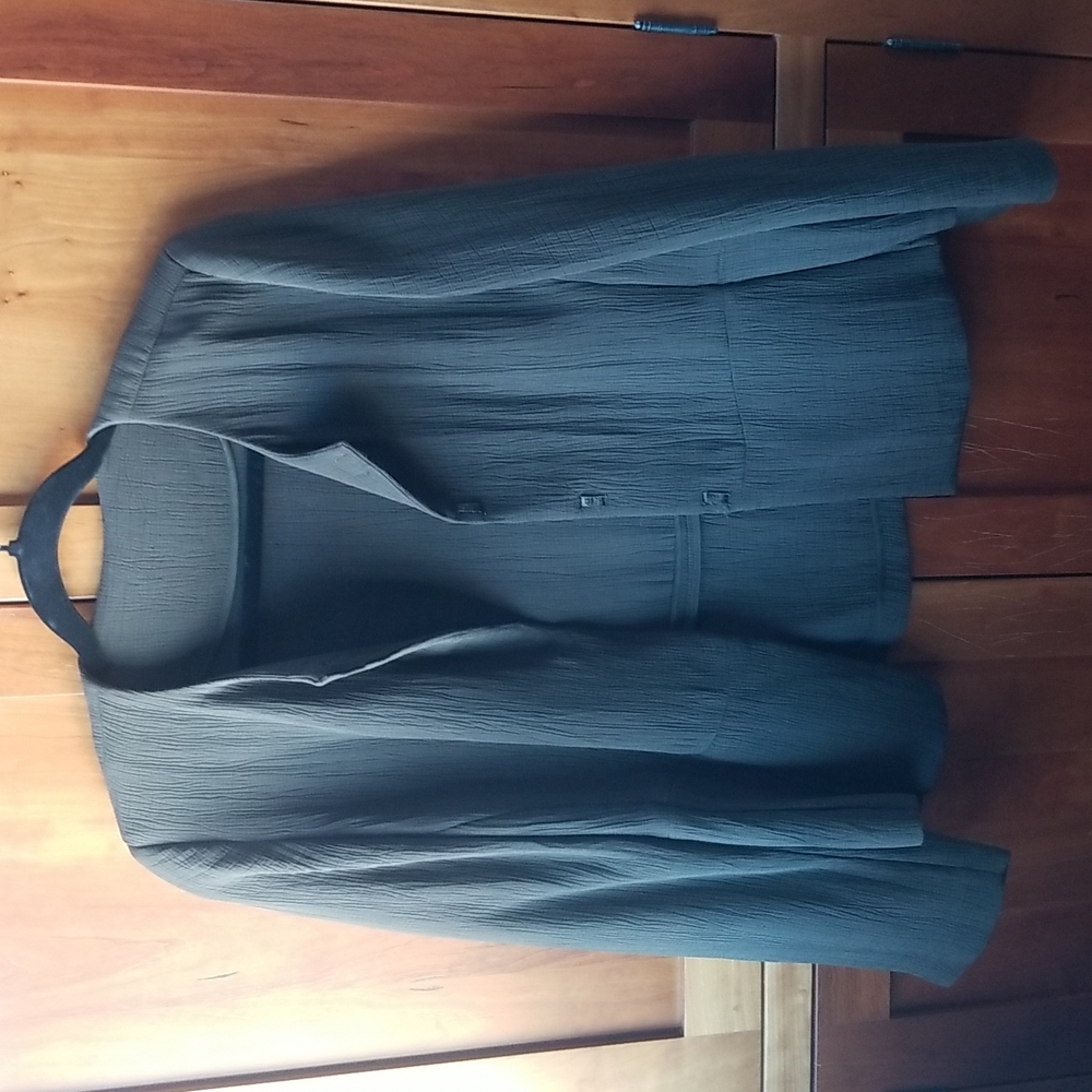 It's a host pick! Eileen Fisher jacket in beautiful deep, kinda khaki green, M